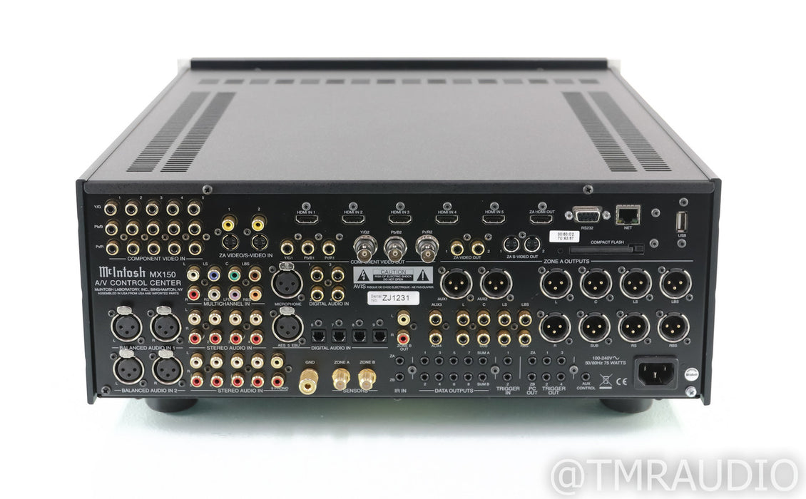 McIntosh MX150 7.1 Channel Home Theater Processor; MX-150; Remote; MM Phono