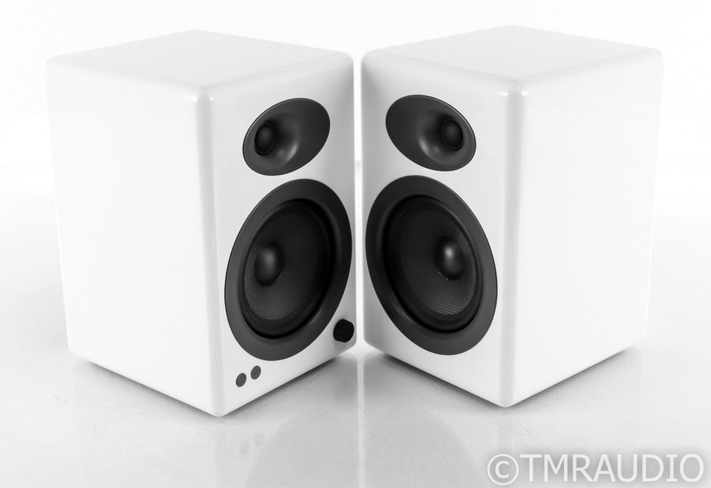 Audioengine A5+ Powered Bookshelf Speakers+; Gloss White Pair; A-5+