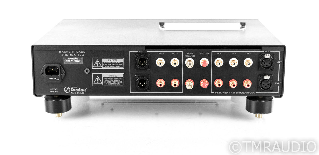 Backert Labs Rhumba 1.2 Extreme Stereo Tube Preamplifier; Upgraded; NOS Tubes