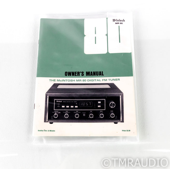 McIntosh MR80 Vintage Digital FM Tuner