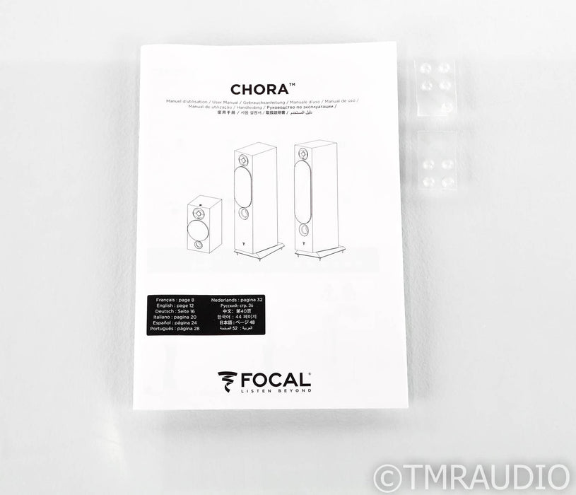 Focal Chora 806 Bookshelf Speakers; Light Wood Pair