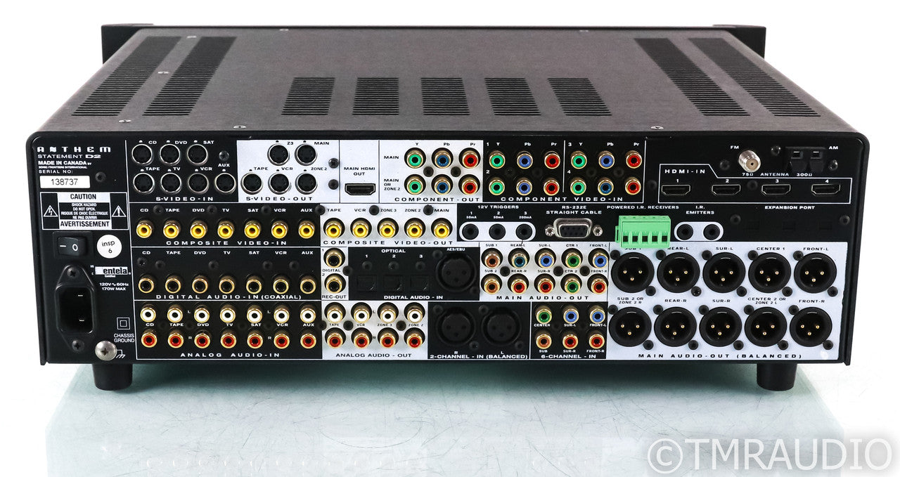 Anthem Statement D2 7.2 Channel Home Theater Processor; ARC-1 Room Correction