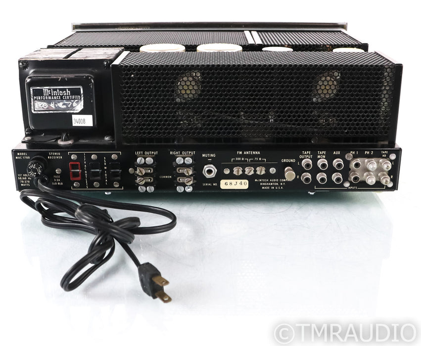 McIntosh MAC1700 Vintage AM/FM Stereo Tube Receiver; MAC-1700; MM Phono