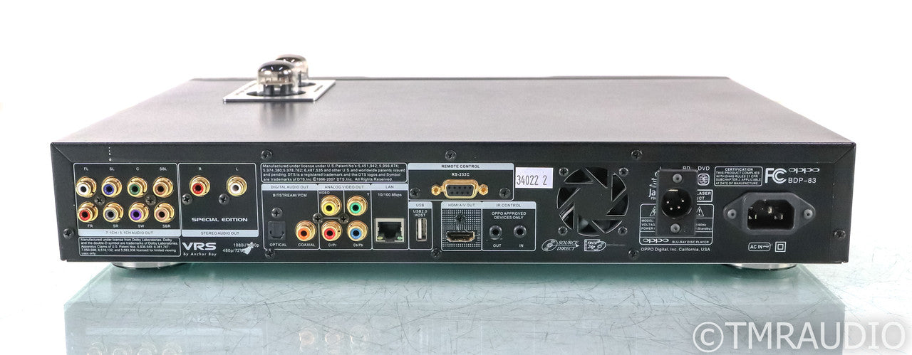 Oppo BDP-83 Special Edition Tube Blu-Ray Player