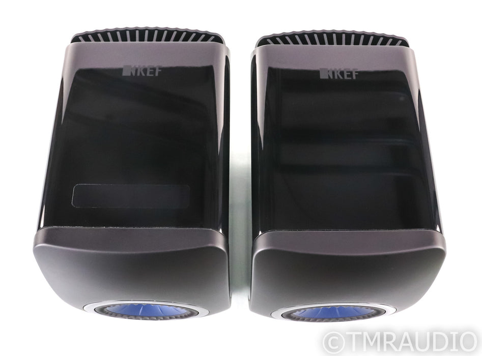 KEF LS50 Wireless Powered Bookshelf Speakers; Gloss Black Pair