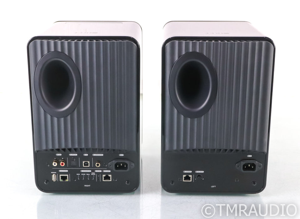 KEF LS50 Wireless Powered Bookshelf Speakers; Gloss Black Pair