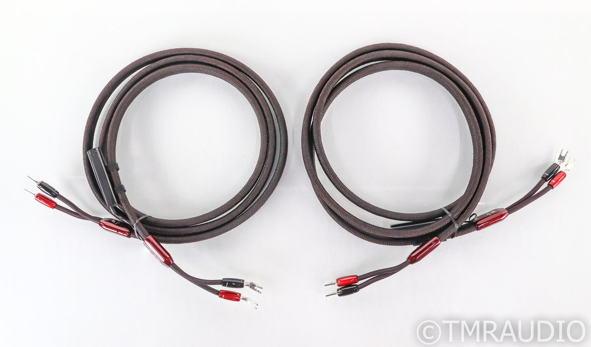 AudioQuest William Tell ZERO Full Range Speaker Cables; 3m Pair; 72v DBS; Silver