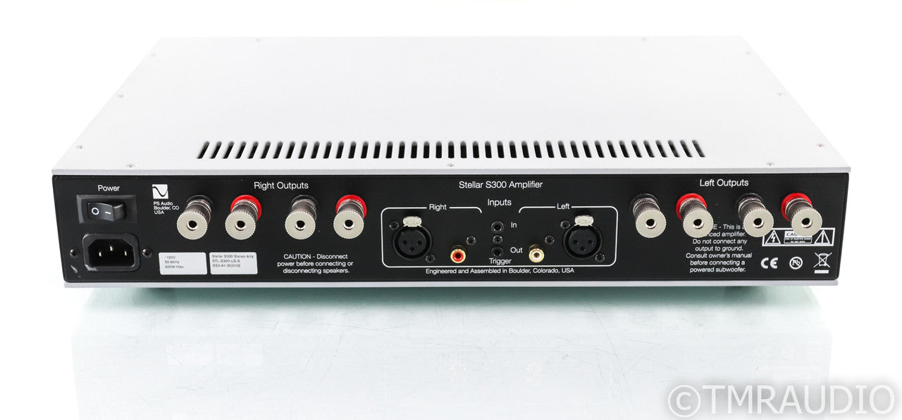 PS Audio Stellar S300 Stereo Power Amplifier; Silver; S-300 (Used)