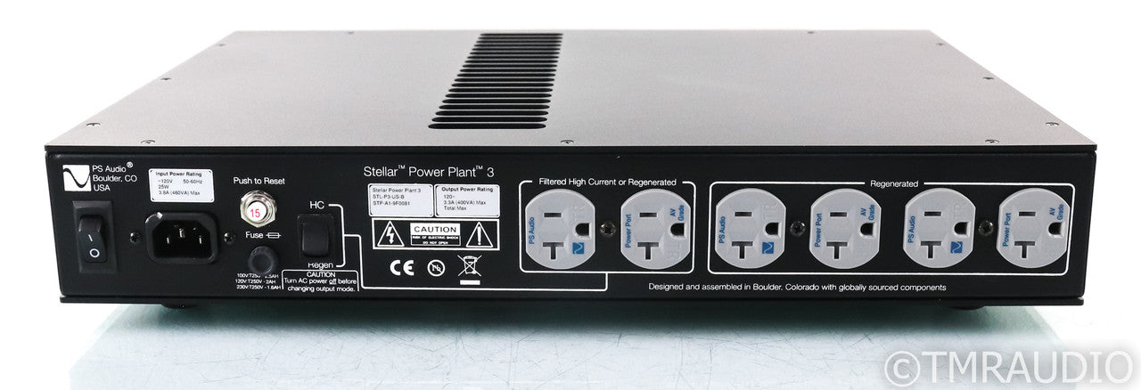 PS Audio Stellar Power Plant 3 AC Power Line Conditioner; P3; Black (Used)