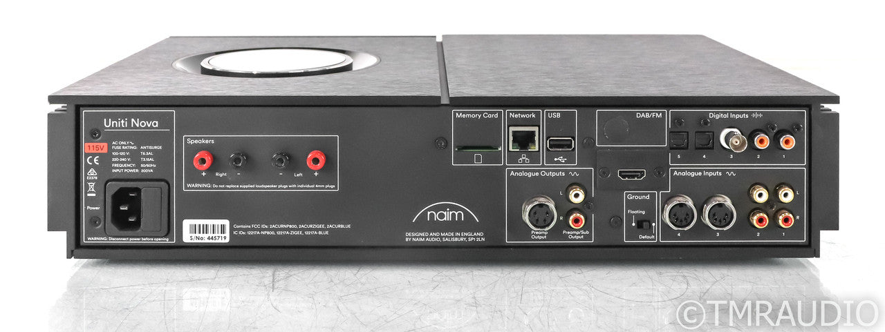 Naim Uniti Nova All-In-One Stereo Integrated Amplifier; Streamer; Bluetooth