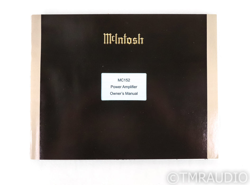 McIntosh MC152 Stereo Power Amplifier; MC-152