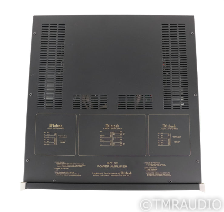 McIntosh MC152 Stereo Power Amplifier; MC-152
