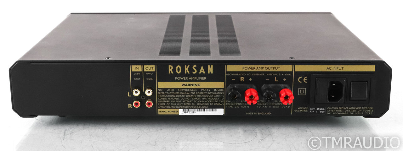 Roksan Caspian Stereo Power Amplifier; Black
