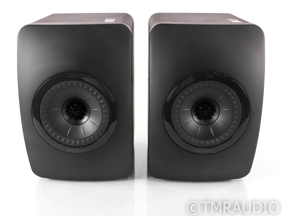 KEF LS50 Black Edition Bookshelf Speakers; All Black Pair