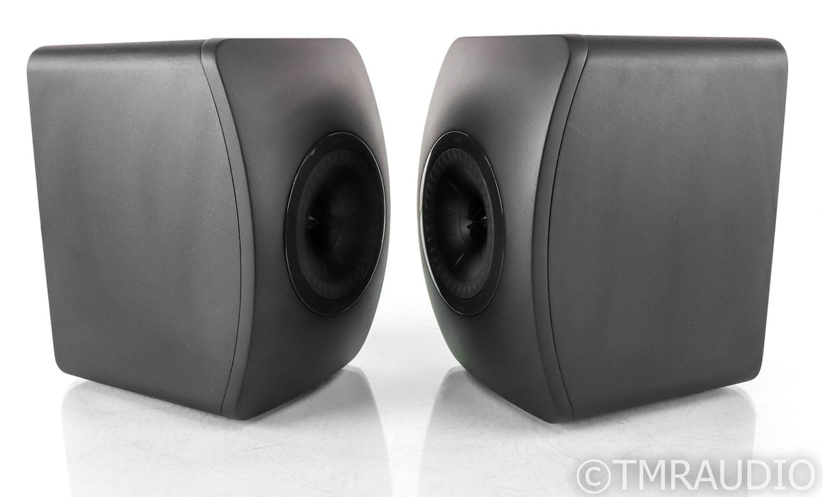 KEF LS50 Black Edition Bookshelf Speakers; All Black Pair