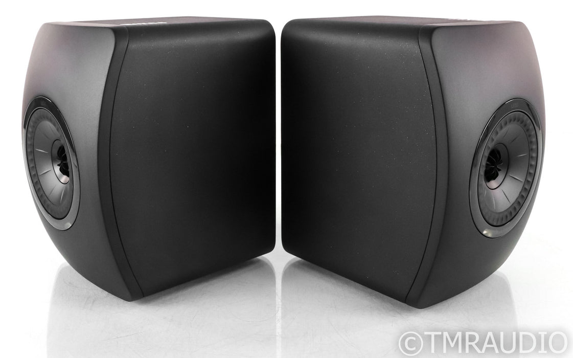 KEF LS50 Black Edition Bookshelf Speakers; All Black Pair