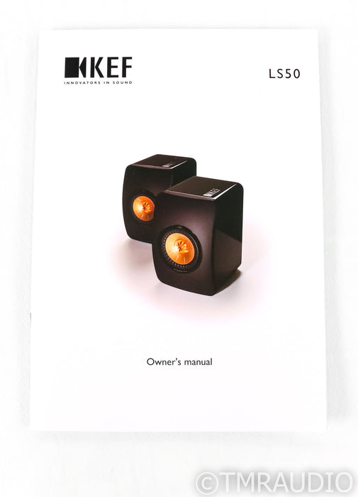 KEF LS50 Black Edition Bookshelf Speakers; All Black Pair