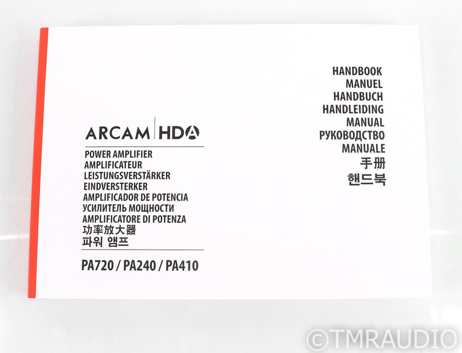 Arcam PA240 Stereo Power Amplifier; PA-240; Black