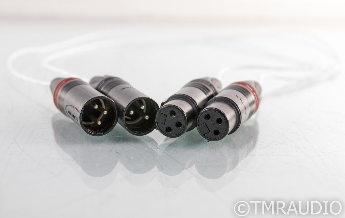 Mark Tunis Silver XLR Cables; 1m Pair Balanced Interconnects