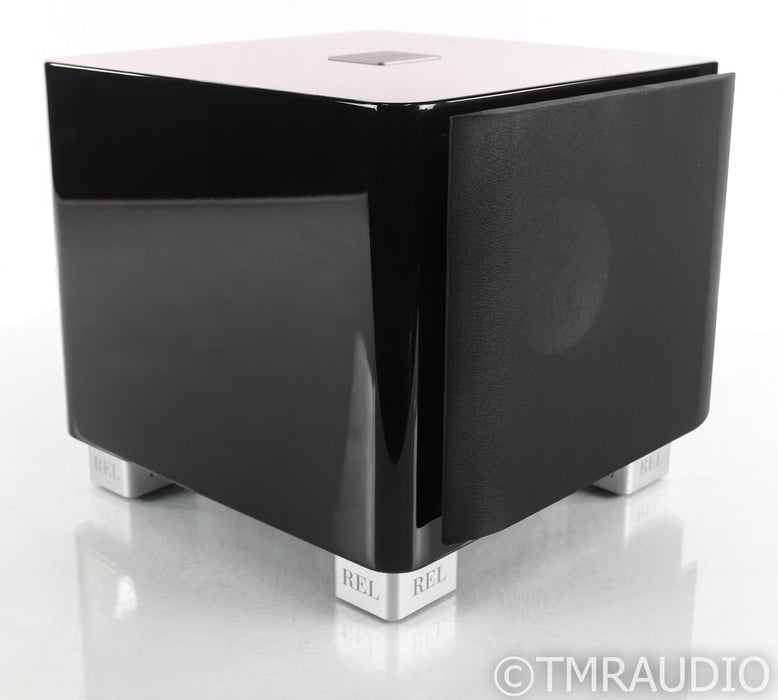 REL T/7x 8" Powered Subwoofer; T7x; Gloss Black; T7x; Gloss Black
