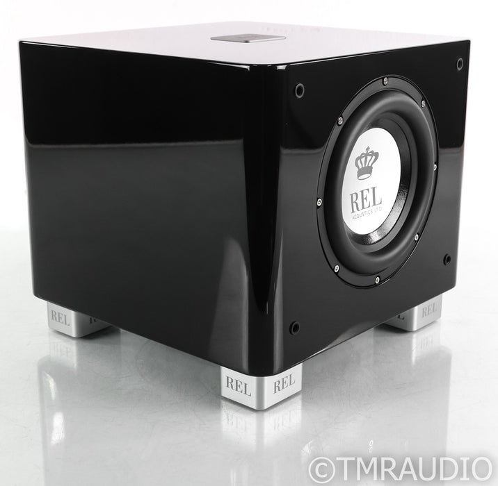 REL T/7x 8" Powered Subwoofer; T7x; Gloss Black; T7x; Gloss Black