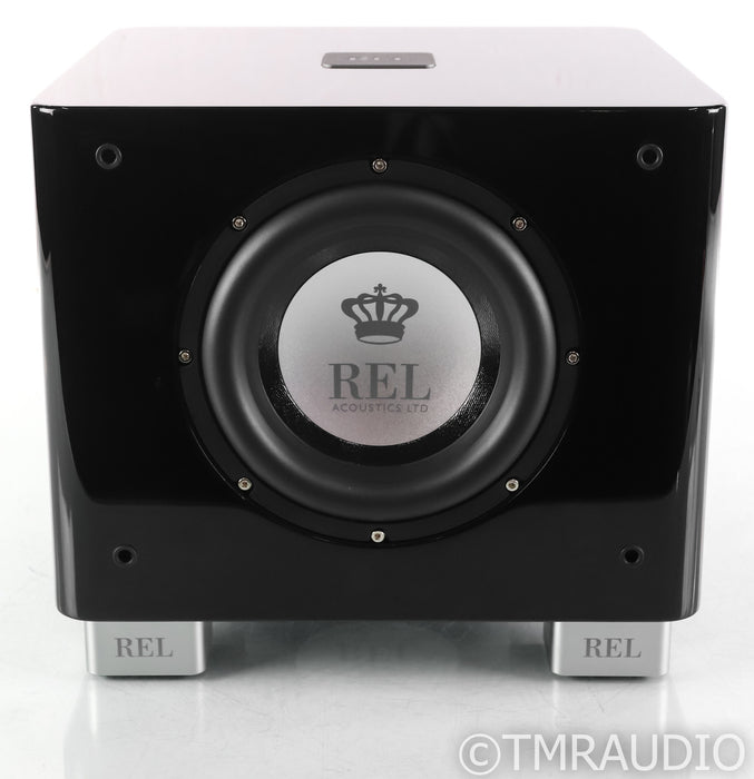 REL T/7x 8" Powered Subwoofer; T7x; Gloss Black; T7x; Gloss Black