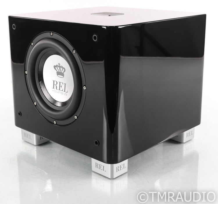 REL T/7x 8" Powered Subwoofer; T7x; Gloss Black; T7x; Gloss Black
