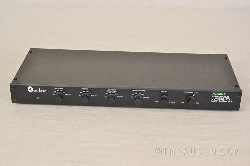 Outlaw ICBM-1 Bass Management System Multi-Channel Active Crossover AS-IS