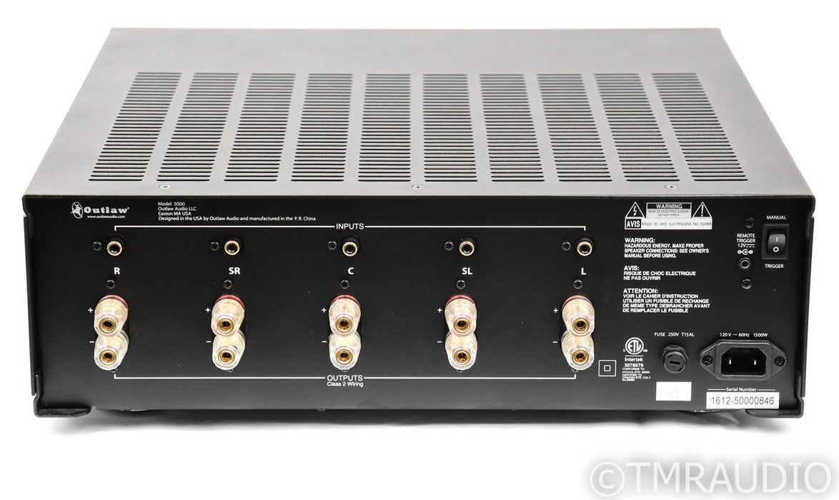 Outlaw Audio Model 5000 5-Channel Power Amplifier