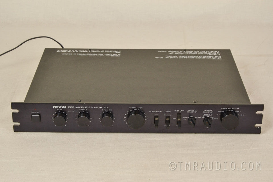 Nikko Beta 20 Vintage Stereo Preamplifier