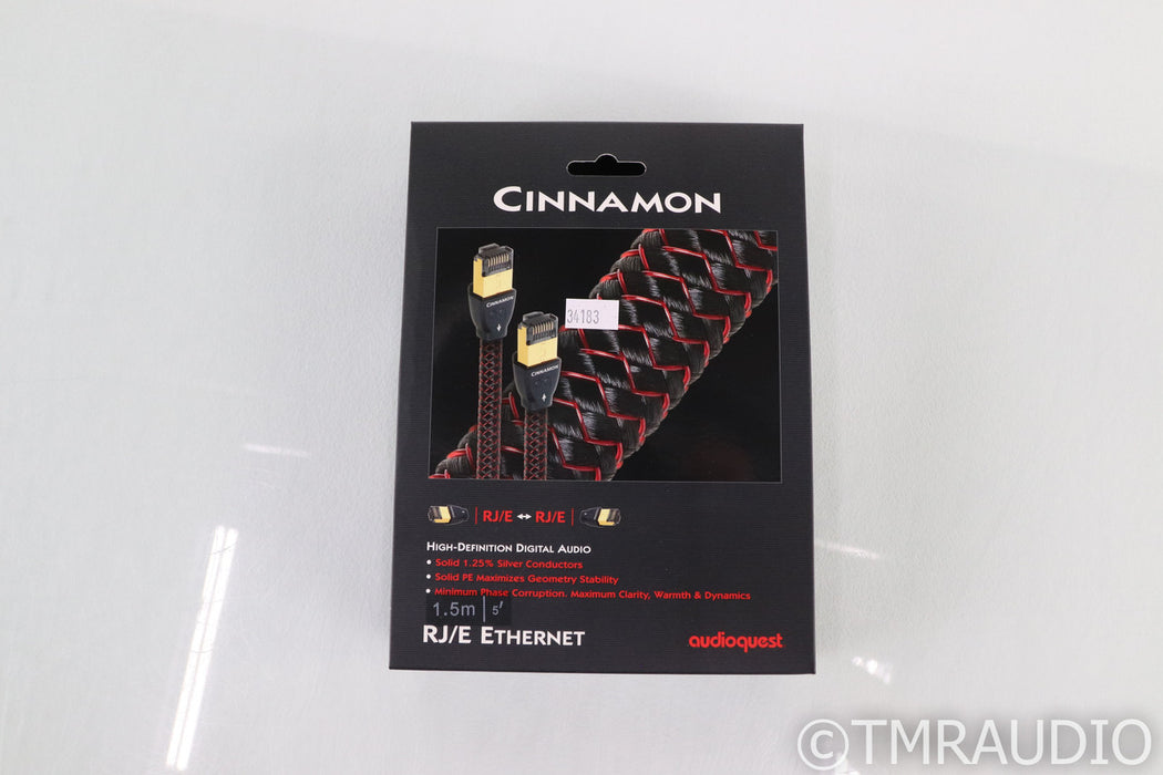 AudioQuest Cinnamon Ethernet Cable; 1.5m Digital Interconnect (Open Box w/ Warranty)