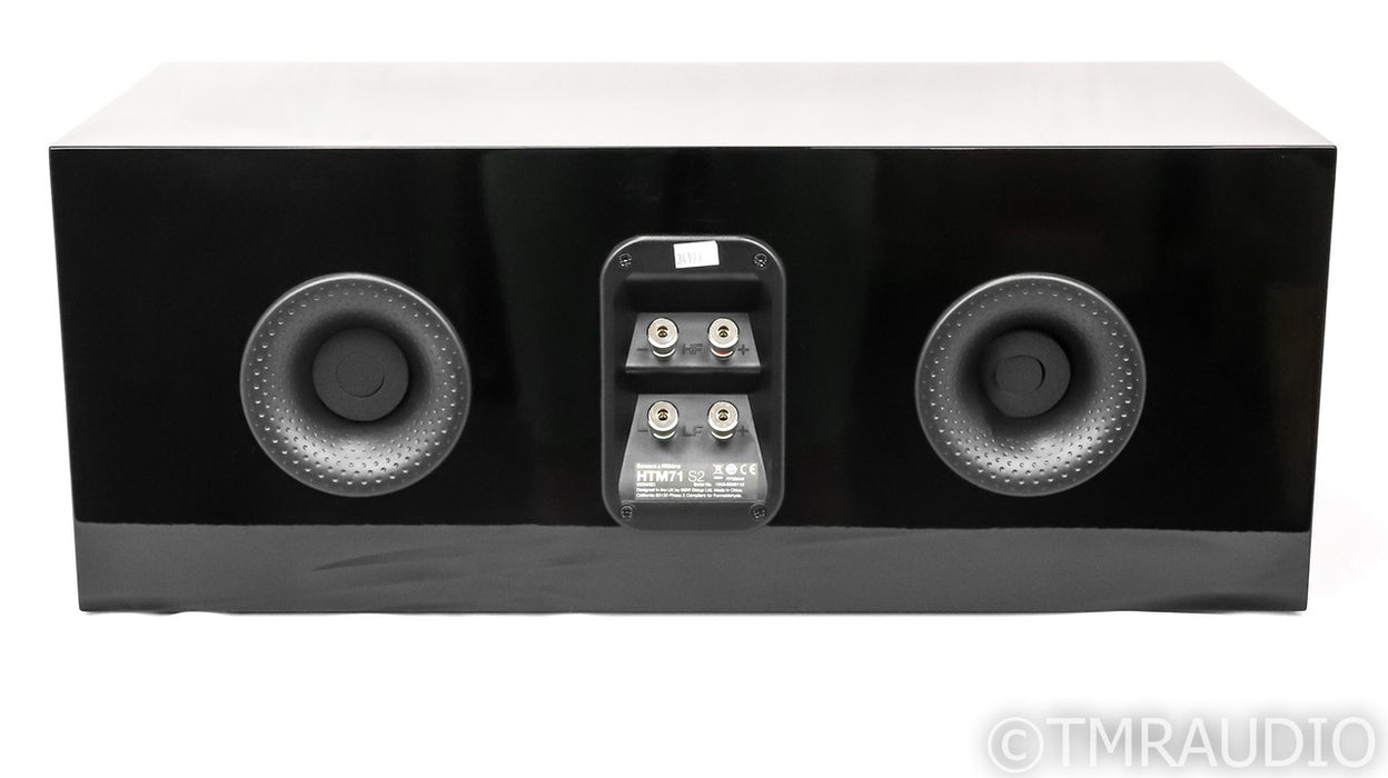 B&W HTM71 S2 Center Channel Speaker; Gloss Black