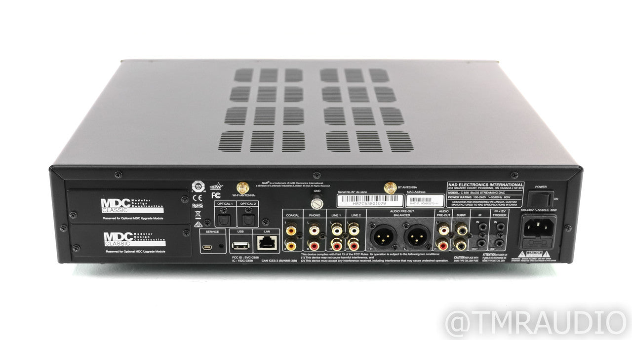 NAD C 658 Streaming DAC; D/A Converter; C658; BlueOS; Remote