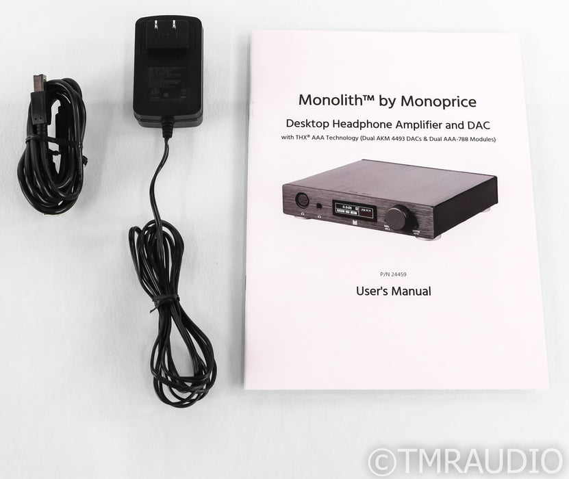 Monoprice Monolith Headphone Amplifier / DAC; D/A Converter; USB; 24459; THX-AAA