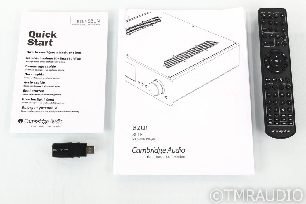 Cambridge Audio Azur 851N DAC / Preamplifier / Network Streamer; 851-N; Remote
