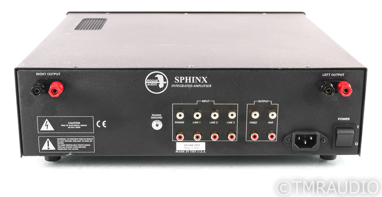 Rogue Audio Sphinx v2 Stereo Tube Hybrid Integrated Amplifier; Black; Remote