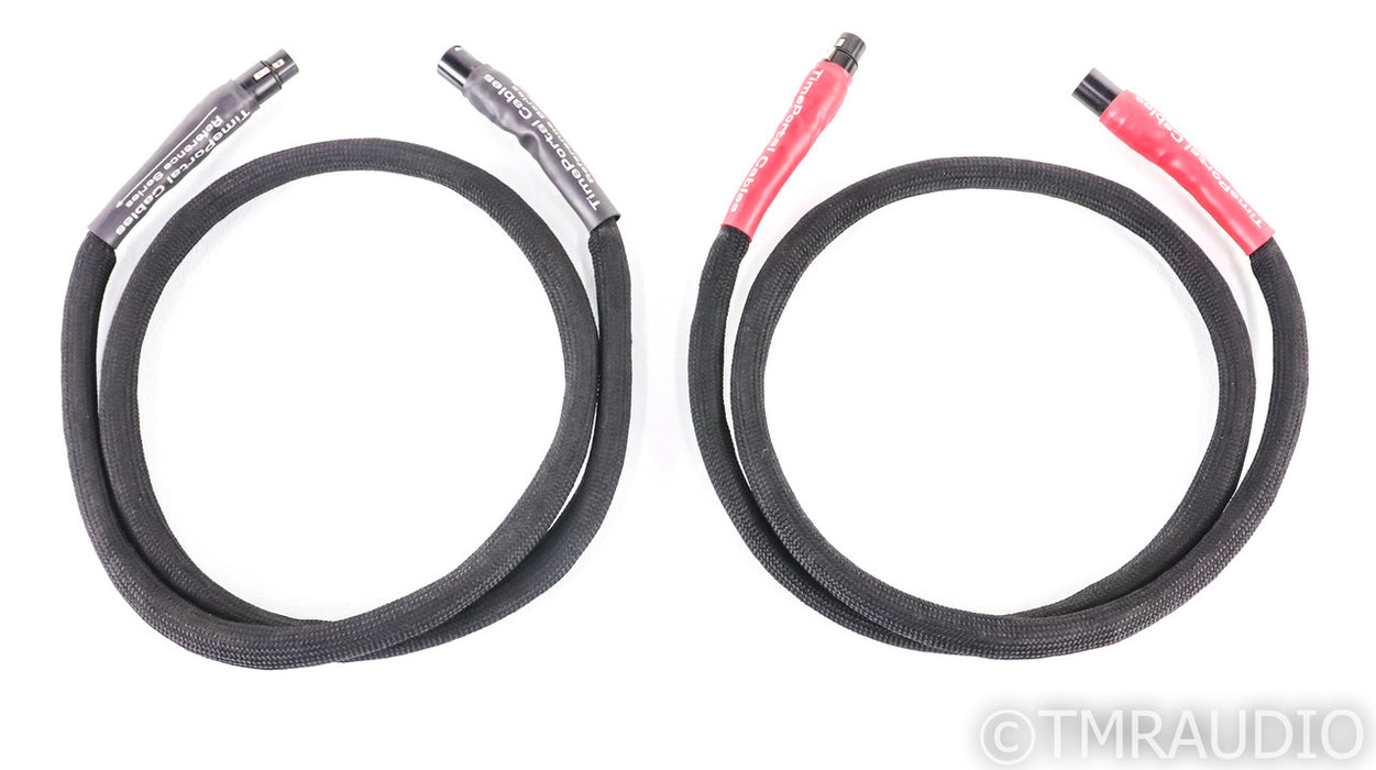 TimePortal Cables Reference Series XLR Cables; 5ft Pair Balanced Interconnects