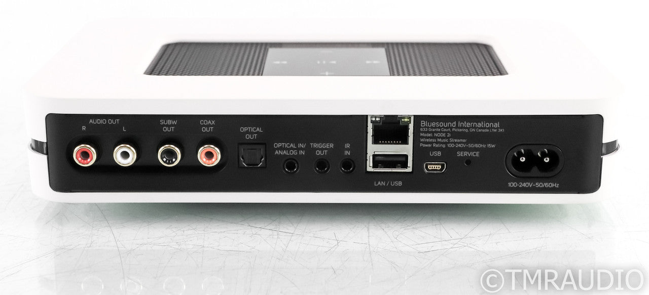 Bluesound Node 2i Wireless Network Streamer; White; Roon Ready