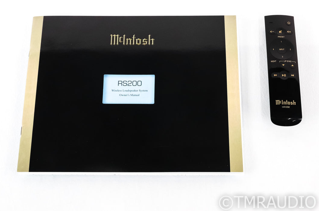 McIntosh RS200 Wireless Speaker System; RS-200 WiFi; USB; Remote
