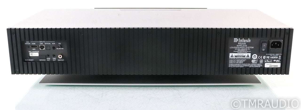 McIntosh RS200 Wireless Speaker System; RS-200 WiFi; USB; Remote