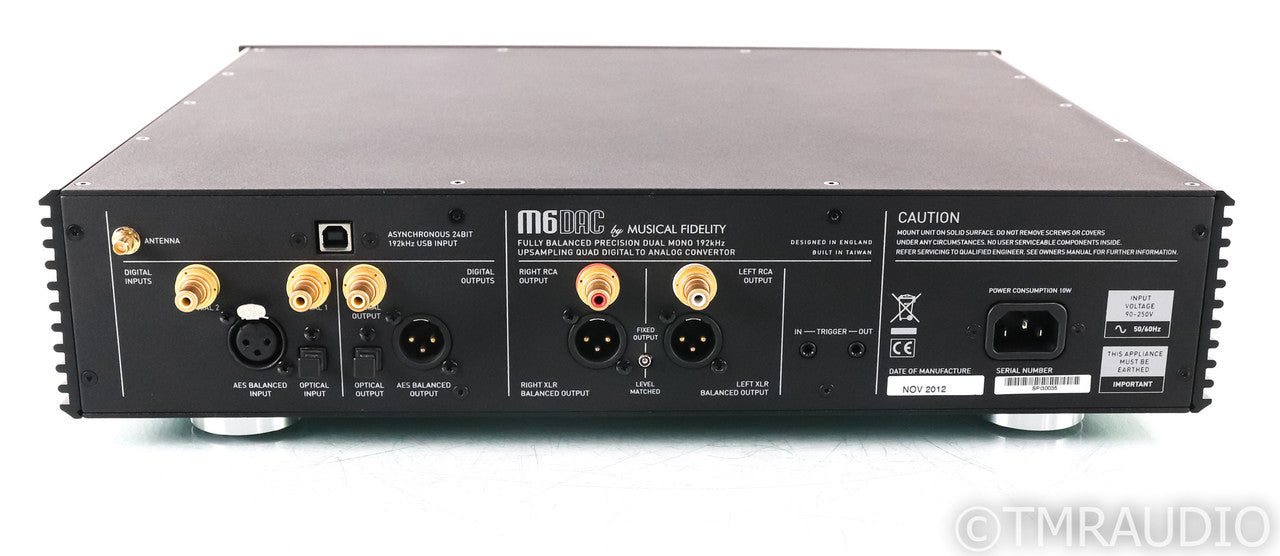 Musical Fidelity M6DAC DAC; D/A Converter; M-6; Black; Remote