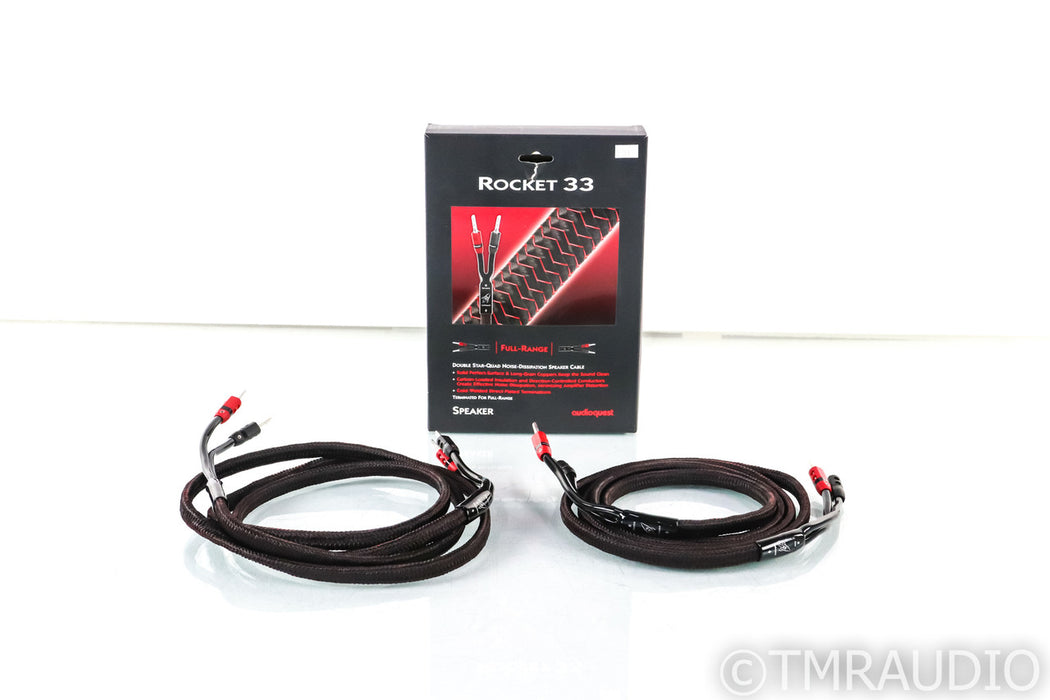 AudioQuest Rocket 33 Speaker Cables; 8ft Pair (Open Box / Warranty)