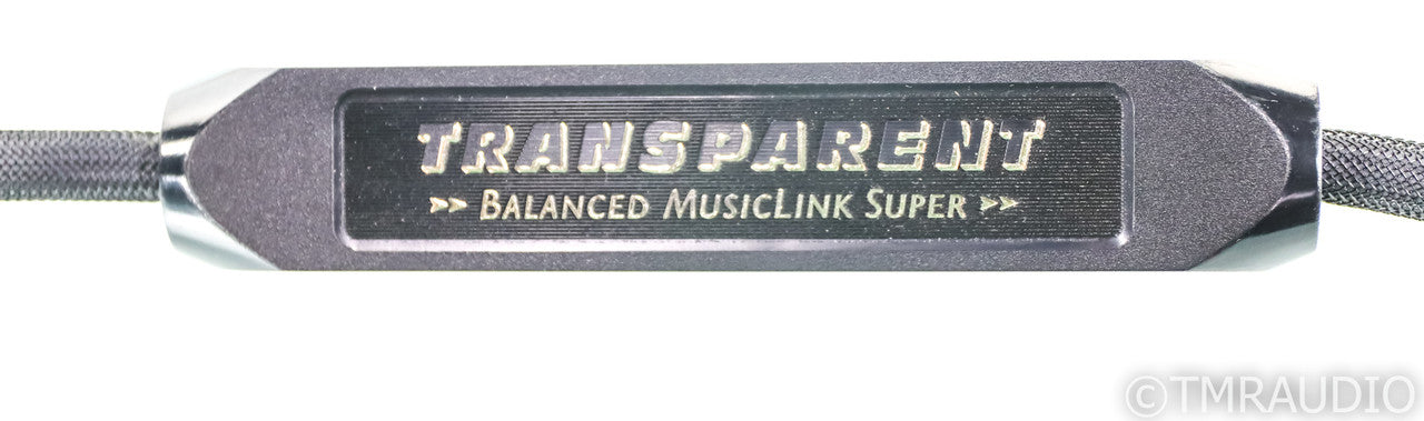 Transparent Audio Balanced MusicLink Super XLR Cables; 1m Pair Balanced Interconnects