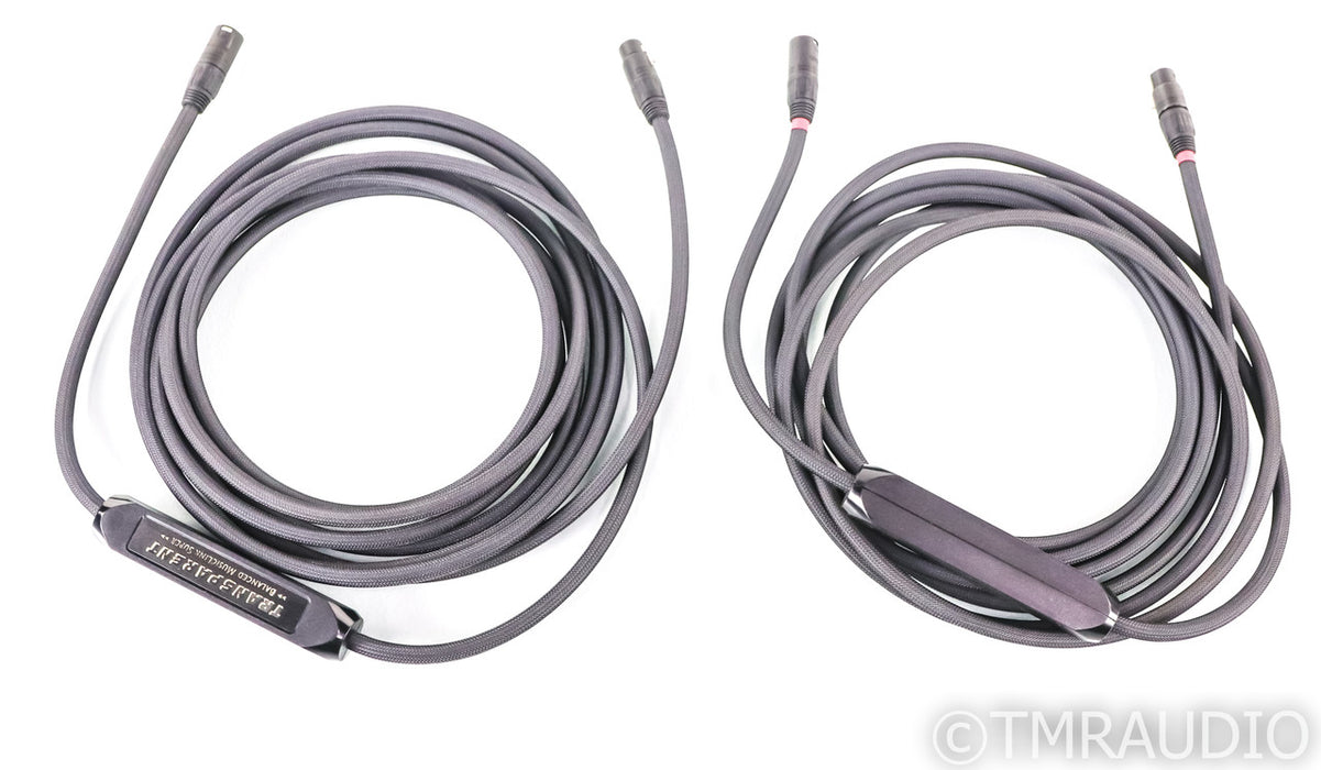 Transparent Audio Balanced MusicLink Super XLR Cables; 20ft Pair Balanced Interconnects