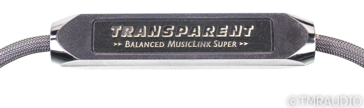 Transparent Audio Balanced MusicLink Super XLR Cables; 20ft Pair Balanced Interconnects