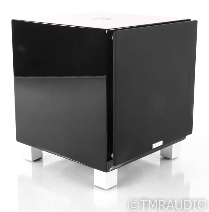 REL Serie T/7 8" Powered Subwoofer; T7; Gloss Piano Black