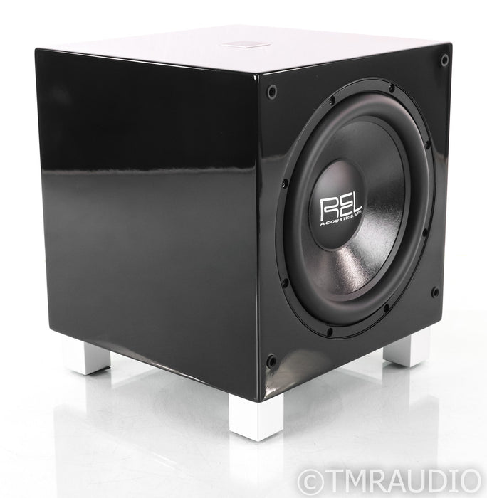 REL Serie T/7 8" Powered Subwoofer; T7; Gloss Piano Black
