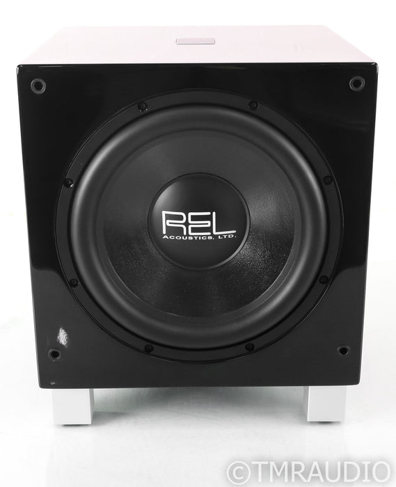 REL Serie T/7 8" Powered Subwoofer; T7; Gloss Piano Black