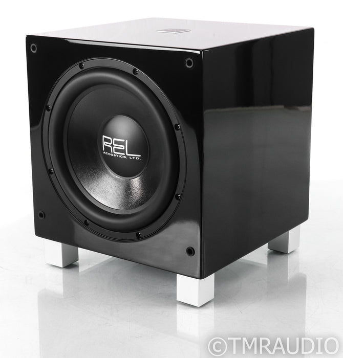 REL Serie T/7 8" Powered Subwoofer; T7; Gloss Piano Black