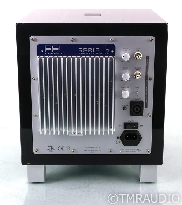 REL Serie T/7 8" Powered Subwoofer; T7; Gloss Piano Black